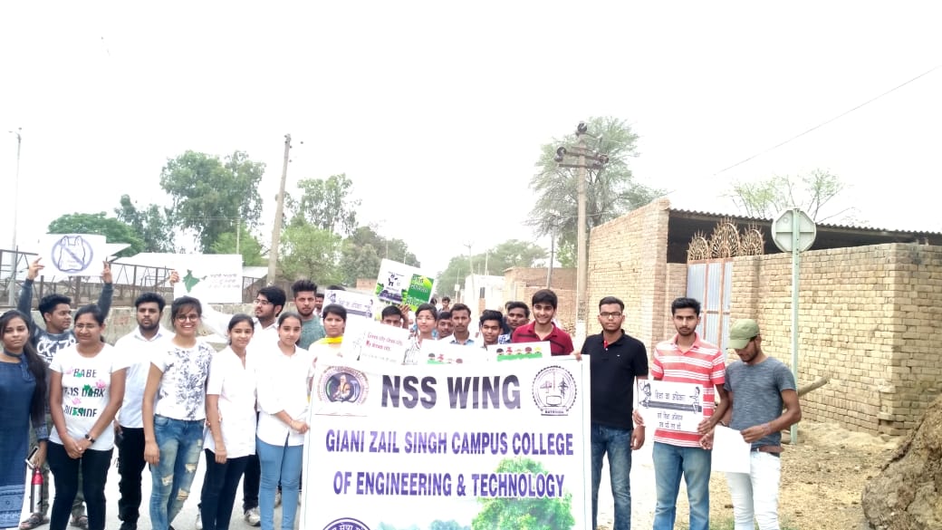 NSS Activity "Swach Bharat Abhiyan at Nearby Villages"