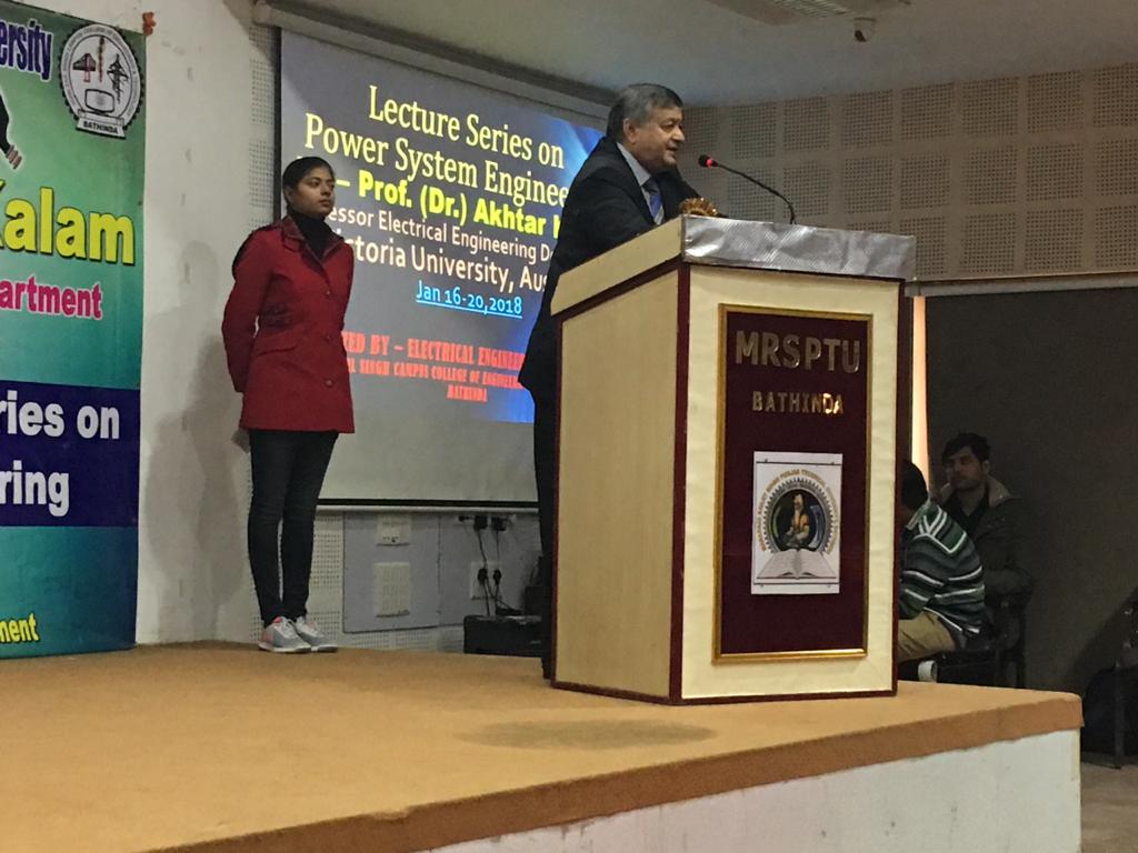 Lecture Series on Power System 