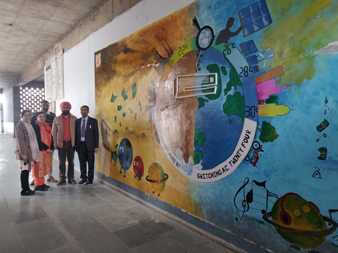 Wall Painting on theme- "Optimizing Temperature" by PEDA