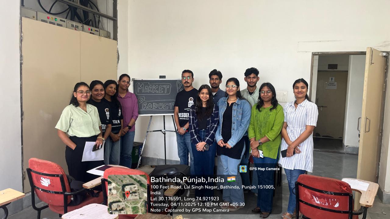 Event " Market your Product " orgnized by Marketing club " Mark Frenzy"